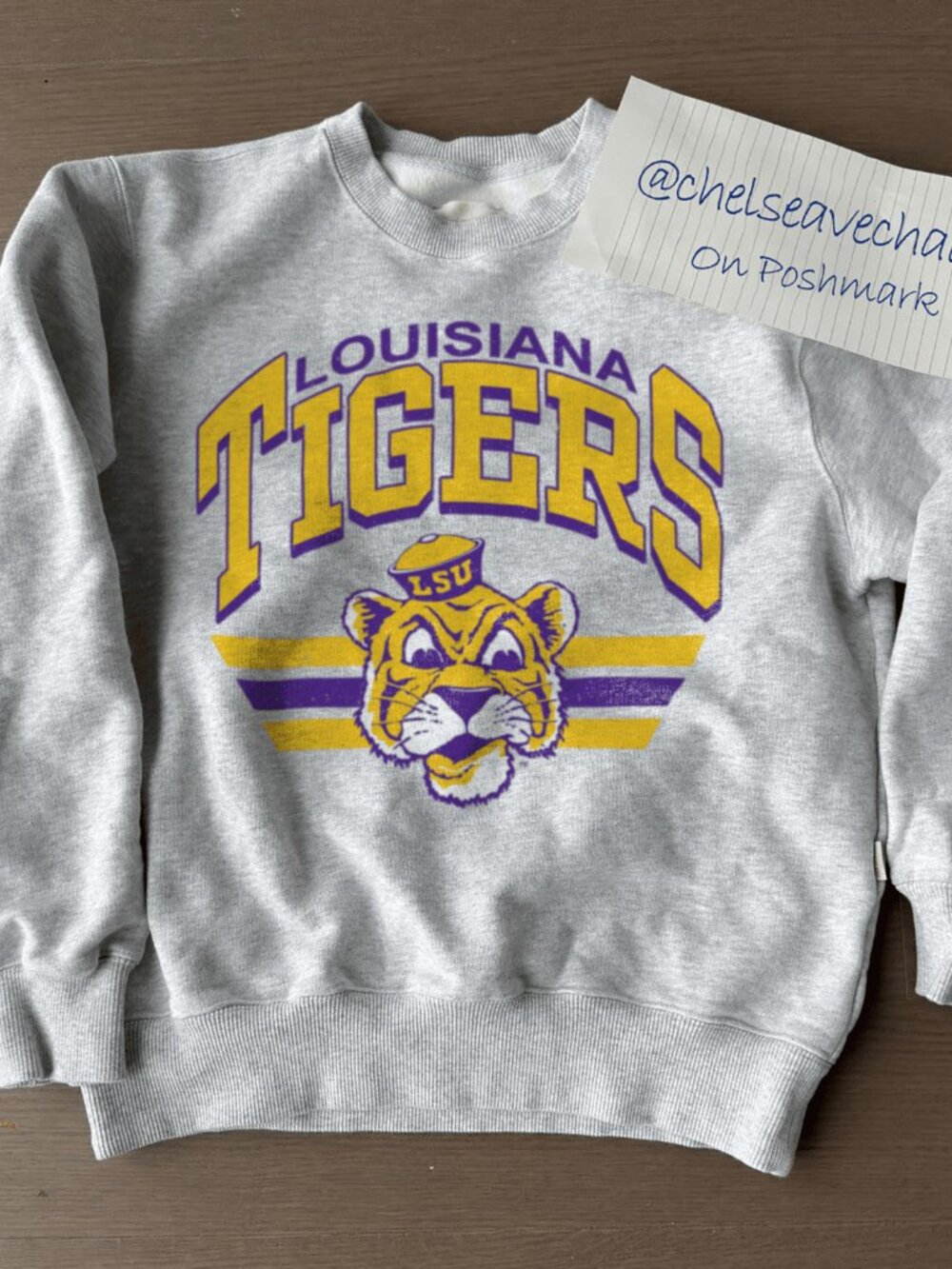 Vintage Louisiana State University Sweatshirt, Retro LSU Tigers Football Shirt
